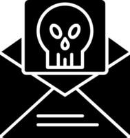 icône de glyphe de spam vecteur