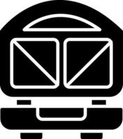 icône de glyphe de presse sandwich vecteur