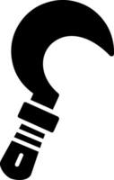 icône de glyphe de faucille vecteur