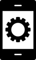 icône de glyphe de développement vecteur