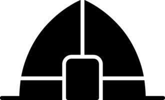 icône de glyphe de tente vecteur