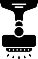 icône de glyphe de lampe vecteur