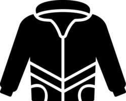 icône de glyphe de manteau vecteur