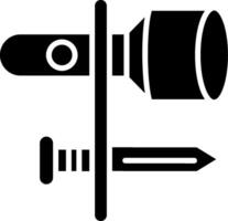 icône de glyphe de torche vecteur