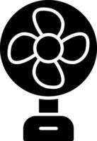 icône de glyphe de ventilateur vecteur