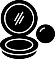 icône de glyphe de poudre vecteur