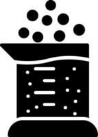 icône de glyphe de gobelet vecteur