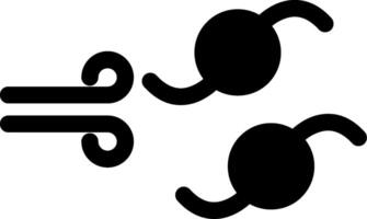 icône de glyphe d'ouragan vecteur