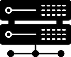 icône de glyphe de serveur vecteur