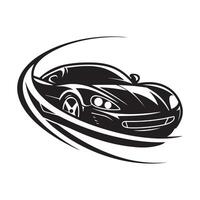 sport voiture logo modèle. élégant voiture silhouette. illustration vecteur