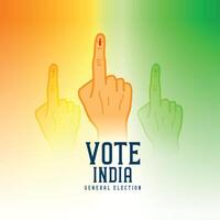 voter Inde électeurs journée tricolore Contexte célébrer la démocratie vecteur