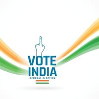 voter Inde général élection Contexte une symbole de la diversité vecteur