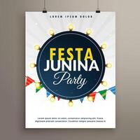 festa Junina affiche conception pour fête un événement vecteur