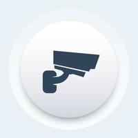 icône de vecteur de caméra de vidéosurveillance