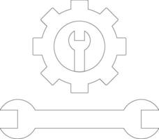 icône de ligne d'outils vecteur