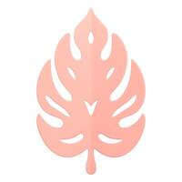 à base de plantes fleuri fougère jungle paradis paume arbre feuillage rose élégant décor 3d icône réaliste vecteur