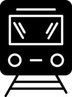 icône de glyphe de train vecteur