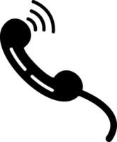 icône de glyphe de téléphone vecteur