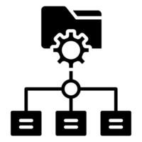 Les données l'intégration icône ligne illustration vecteur