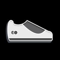 icône chaussure. en relation à tennis des sports symbole. brillant style. Facile conception illustration vecteur