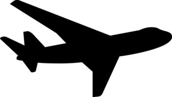 illustration silhouette de Airbus avion aéroplan vecteur