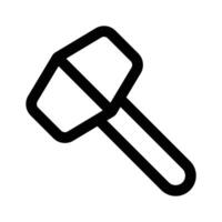 marteau icône dans branché conception isolé sur blanc Contexte vecteur