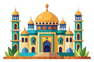 magnifique islamique mosquée illustration vecteur