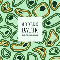 abstrait moderne batik motif sans couture conception vecteur