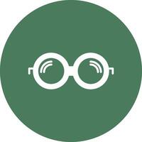 des lunettes glyphe multi cercle icône vecteur