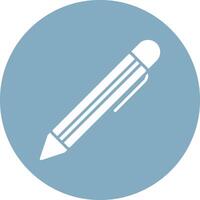 stylo glyphe multi cercle icône vecteur