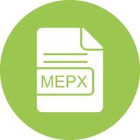 mepx fichier format glyphe multi cercle icône vecteur