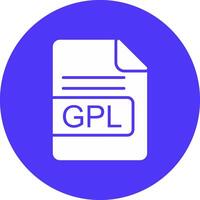 gpl fichier format glyphe multi cercle icône vecteur