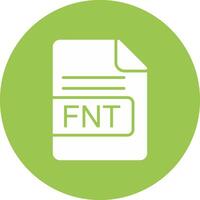 fnt fichier format glyphe multi cercle icône vecteur