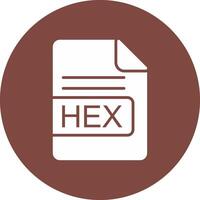 hex fichier format glyphe multi cercle icône vecteur