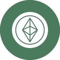 ethereum glyphe multi cercle icône vecteur