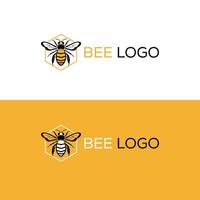 abeille illustration logo conception vecteur