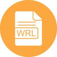 wrl fichier format glyphe multi cercle icône vecteur