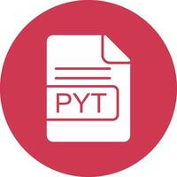 pyt fichier format glyphe multi cercle icône vecteur
