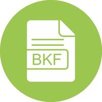 bkf fichier format glyphe multi cercle icône vecteur