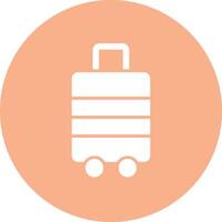 bagage glyphe multi cercle icône vecteur