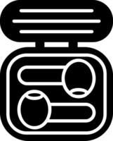 icône de glyphe d'écouteurs vecteur