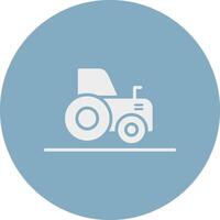 tracteur glyphe multi cercle icône vecteur