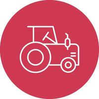 tracteur ligne multi cercle icône vecteur