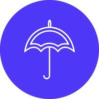 parapluie ligne multi cercle icône vecteur