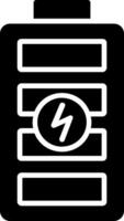 batterie glyphe icône conception vecteur