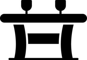 table glyphe icône conception vecteur