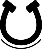 fer à cheval glyphe icône conception vecteur