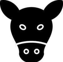 vache glyphe icône conception vecteur