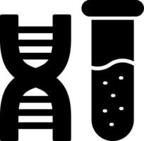 ADN glyphe icône conception vecteur