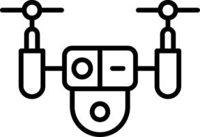 drone ligne icône conception vecteur